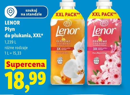 Płyn do płukania Lenor promocja w Lidl