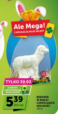 Baranek w białej czekoladzie wolność promocja w Euro Sklep