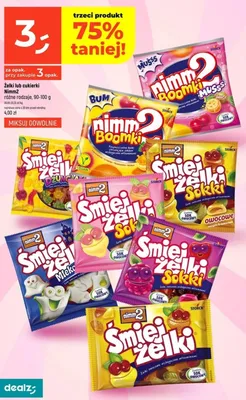 Żelki nimm2 Śmiejżelki Sokki owocowe promocja w Dealz