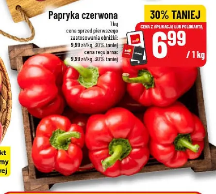 Papryka czerwona promocja w POLOmarket
