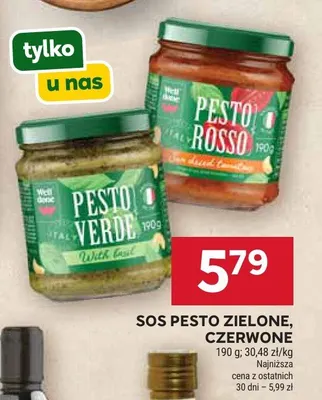 Sos pesto zielone, czerwone promocja w Stokrotka