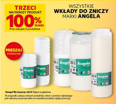 Wkłady do zniczy wszystkie rodzaje promocja w Kaufland