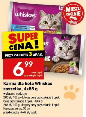 Karma dla kota Whiskas saszetka promocja w Twój Market