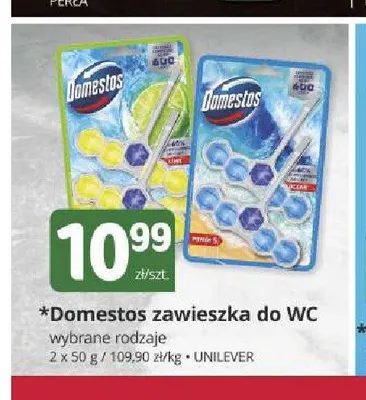 Zawieszka do WC Domestos 2-pak 50 g promocja w Marketvita