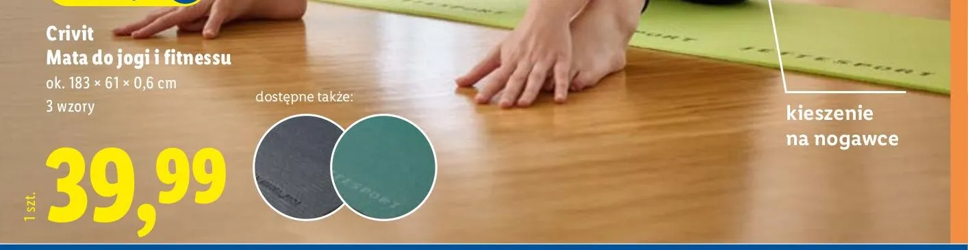 Mata do jogi i fitnessu  promocja w Lidl