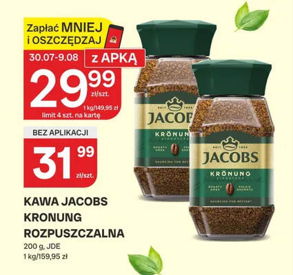 Kawa rozpuszczalna Jacobs Krönung promocja w Chorten