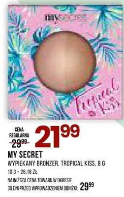 Wypiekany bronzer, tropical kiss, 8g promocja w Drogerie Natura