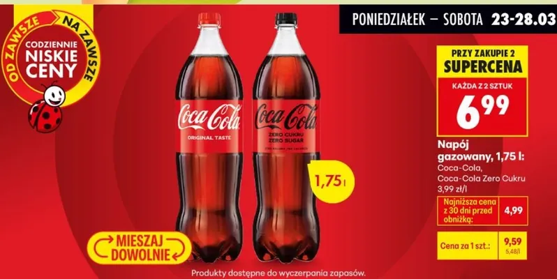 Napój gazowany promocja w Biedronka