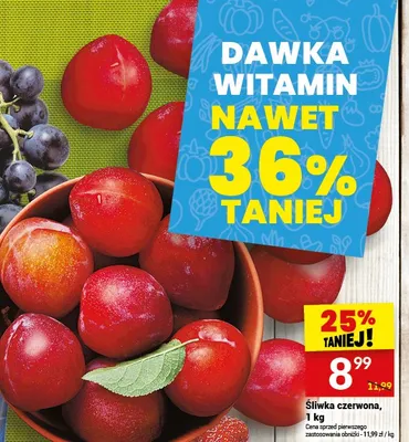 Śliwka czerwona promocja w Twój Market
