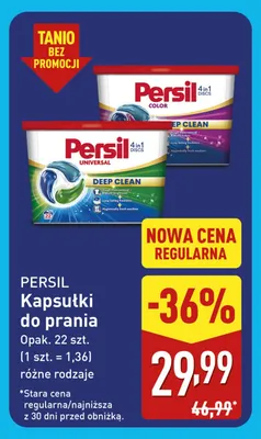 Kapsułki do prania Persil promocja w Aldi