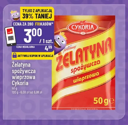 Żelatyna spożywcza wieprzowa Cykoria promocja w POLOmarket