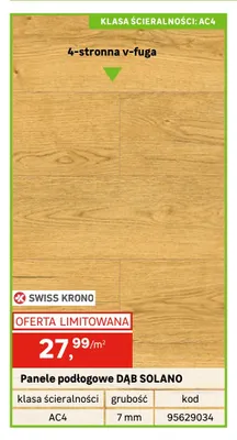 Panele podłogowe Dąb Solano Swiss Krono promocja w Leroy Merlin