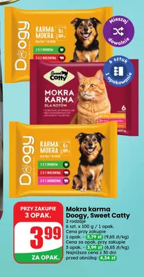 Mokra karma Doogy 6-pak promocja w Dino