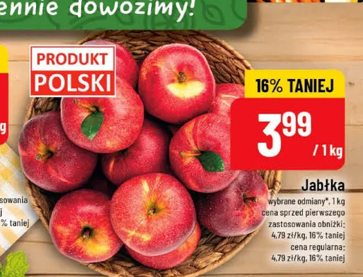 Jabłka polskie promocja w POLOmarket