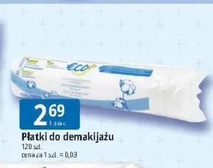 Płatki do demakijażu Eco+ promocja w Leclerc