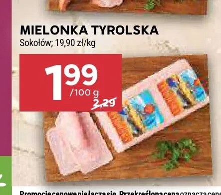 Mielonka tyrolska Sokołów promocja w Stokrotka