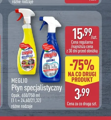 Płyn specjalistyczny odtłuszczacz Meglio promocja w Aldi