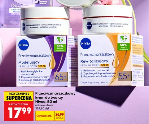 Przeciwzmarszczkowy krem do twarzy Nivea promocja w Biedronka