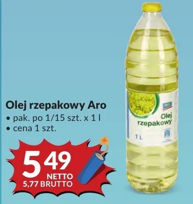 Olej rzepakowy Aro promocja w Makro
