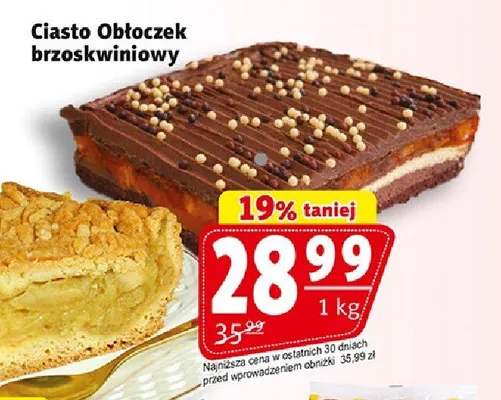 Ciasto Obłoczek brzoskwiniowy promocja w Prim Market