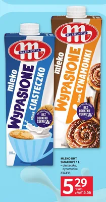 Mleko UHT smakowe Mlekovita Wypasione o smaku cynamonowym promocja w Selgros