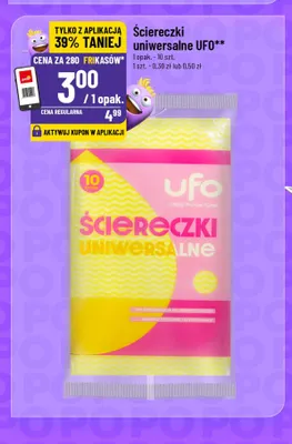 Ściereczki uniwersalne UFO promocja w POLOmarket