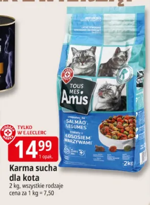 Karma sucha dla kota z drobiem promocja w Leclerc