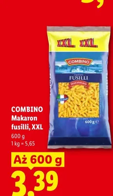 Makaron fusilli XXL Combino promocja w Lidl