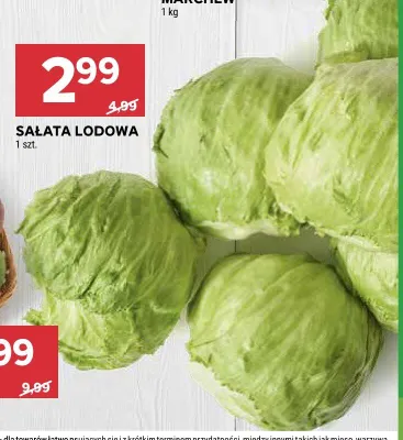 Sałata lodowa promocja w Stokrotka