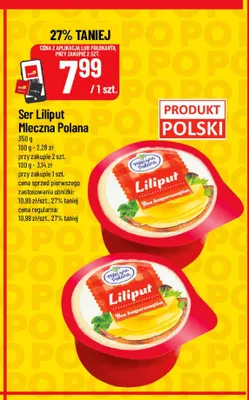 Ser Liliput Mleczna Polana promocja w POLOmarket