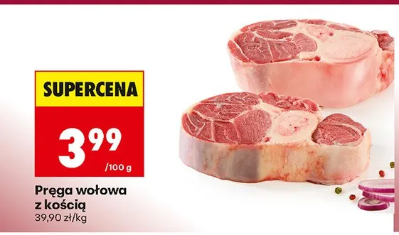 Pręga wołowa z kością promocja w Biedronka