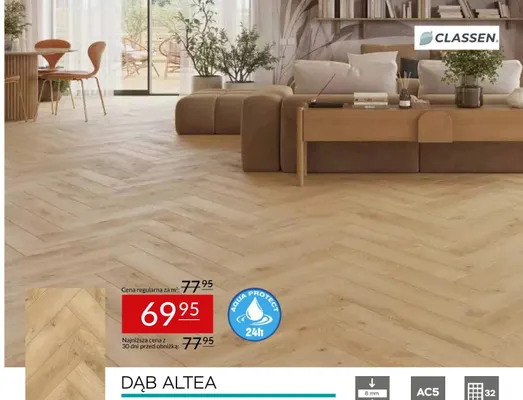 Panele laminowane Dąb Altea Classen promocja w Abra Meble