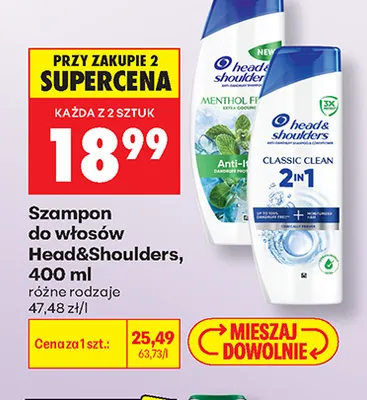 Szampon do włosów Head & Shoulders promocja w Biedronka