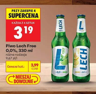 Piwo bezalkoholowe Lech Free promocja w Biedronka
