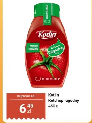 Ketchup łagodny promocja w Dino