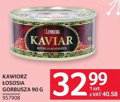 Kawior łososia gorbusza promocja w Selgros