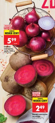 Cebula czerwona promocja w Biedronka
