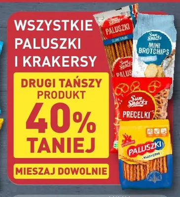 Paluszki i krakersy promocja w Aldi