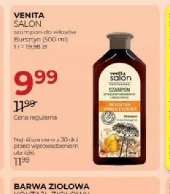 Szampon do włosów Bursztyn Venita Salon promocja w Drogerie Jawa