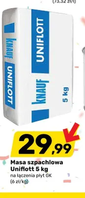 Masa szpachlowa KNAUF Uniflott 5kg promocja w Bricomarche