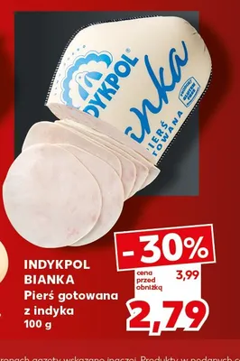 Pierś gotowana z indyka Bianka Indykpol promocja w Kaufland