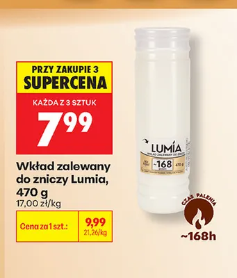 Wkład zalewany do zniczy Lumia promocja w Biedronka