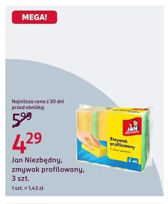 Zmywak profilowany Jan Niezbędny 3szt. promocja w Rossmann