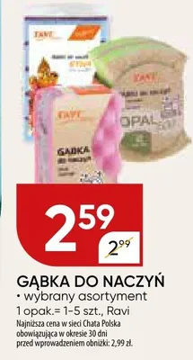 Gąbka do naczyń Ravi promocja w Chata Polska