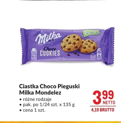 Ciastka Choco Pieguski Milka Mondelez promocja w Makro