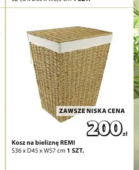 Kosz na bieliznę Remi promocja w Jysk
