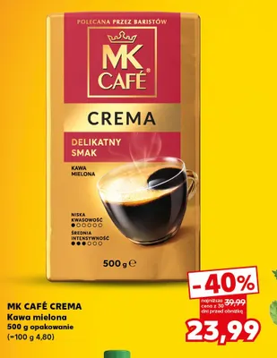 Kawa mielona MK Café Crema promocja w Kaufland