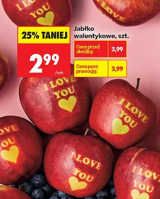 Jabłko walentynkowe promocja w Biedronka