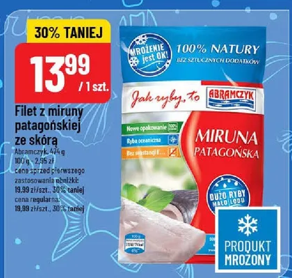 Filet z miruny patagońskiej ze skórą Abramczyk promocja w POLOmarket