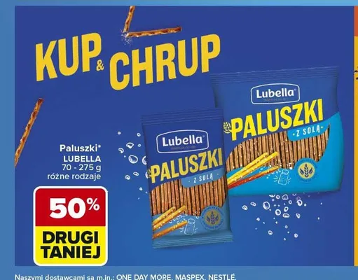 Paluszki z solą Lubella promocja w Carrefour